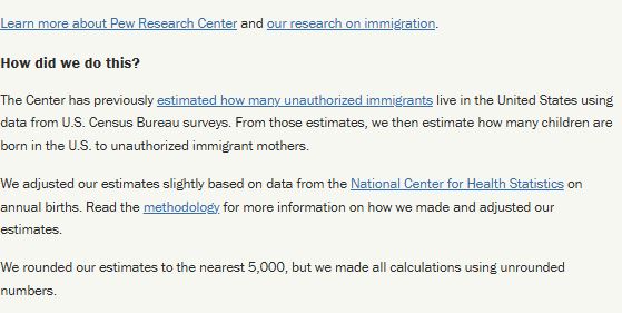 DMissionist1's tweet image. (Pew article) pewresearch.org/short-reads/20…
"Pew "#Estimates" based on augmented Amer'n Comm Survey for 2005-19, 2021-23 Births mothers w/legal temp status- 20k in 2023-includes foreign students, guest workers, dependents &amp;amp; mothers w/variety of other statuses." 
cdc.gov/nchs/data/nvsr…