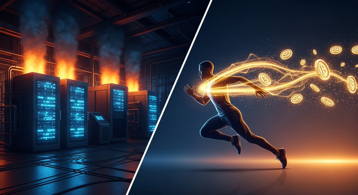letsburnlab's tweet image. Crypto miners are pivoting to AI for compute power.

We took a different path.

Instead of machines burning energy — humans burn calories.

Your body is the rig. Your workout is the block. Your sweat is the proof.

⚽️🏀🏈 Move. Burn. Mint.

#SportsM ining #MoveToEarn #Arbitrum