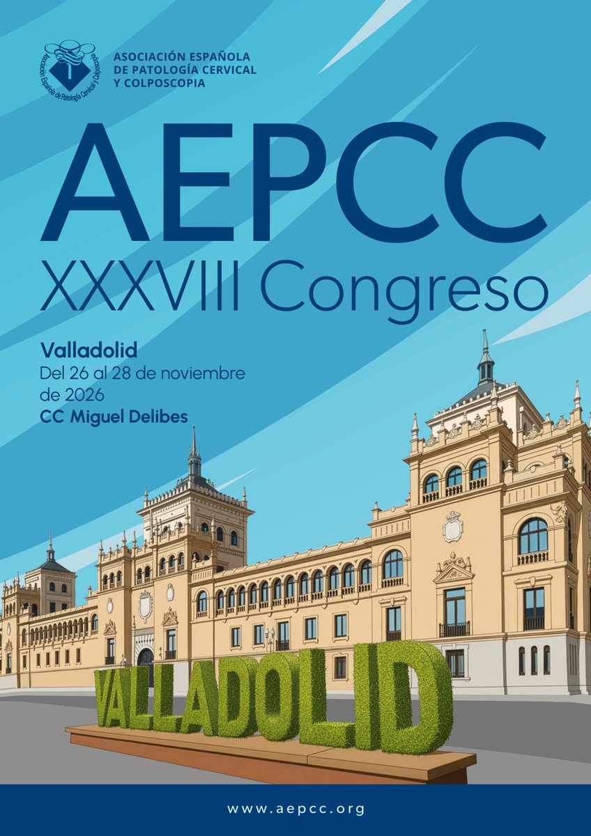 aepccolposcopia's tweet photo. 📍 Valladolid nos espera

📅 26–28 de noviembre de 2026

🩺 XXXVIII Congreso AEPCC
Reserva la fecha.
Muy pronto… más información. 👀

https://t.co/0G2TdDalCu

#AEPCC #CongresoAEPCC #SaveTheDate https://t.co/qsBDgs6Di2