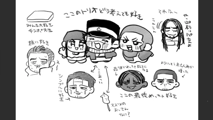 改めてゴカム漫画読み返して雑に好きな落書き 