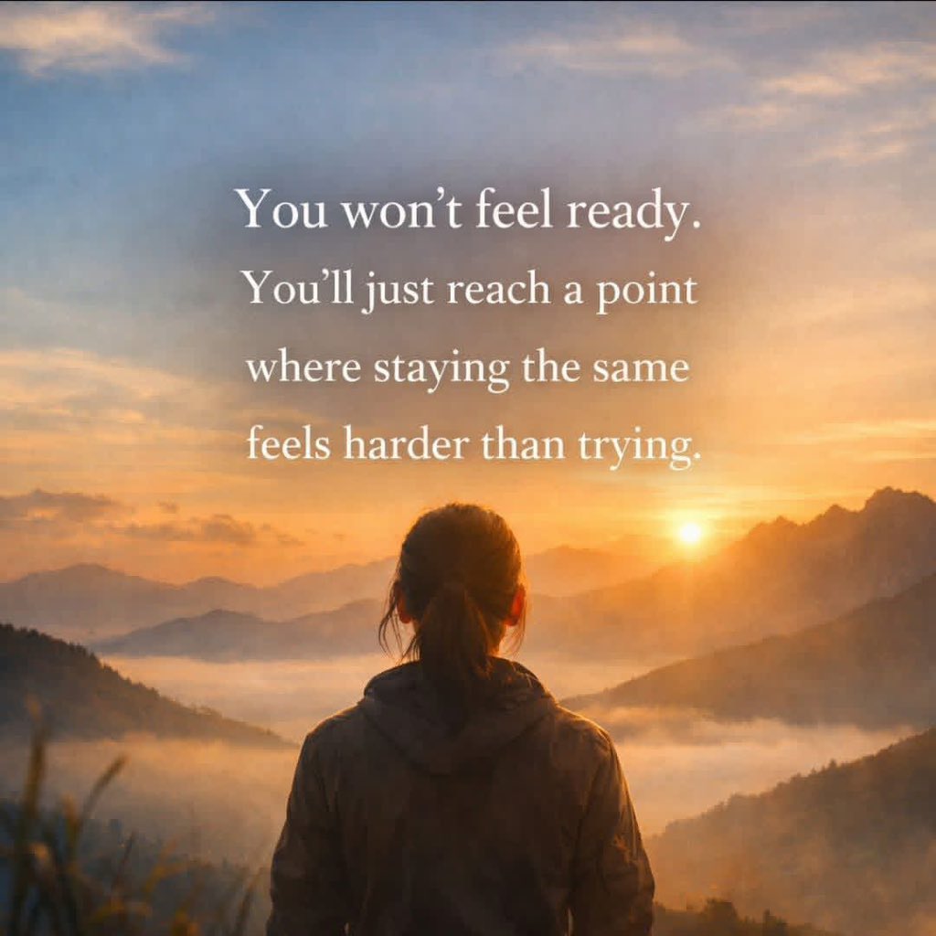 RyanWritesDaily's tweet photo. ✨ You wait for the right moment.
The right feeling.
The right version of yourself.
But it doesn’t come like that.
It comes when staying where you are
starts to feel heavier
than taking the risk.
And that’s when everything begins.
#MoveWithIntention #GrowthMindset #TakeTheLeap #InnerShift #KeepGoing