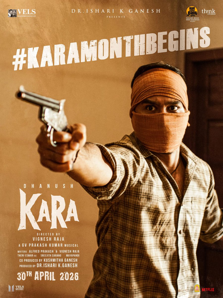 #KaraMonthBegins 💥🔥
Waiting ❤️❤️ 

Grand  Audio  Function -  Event Soon 
✌️🤓

#D54 #KARA | <a href="/dhanushkraja/">Dhanush</a> | #KaraFromApril30 | #DhanushUHD_Offl
<a href="/dhanushkraja/">Dhanush</a> <a href="/theSreyas/">Sreyas</a> <a href="/DirectorS_Shiva/">Subramaniam Shiva</a> <a href="/B_RAJA_/">RAJA B RAJA</a> <a href="/Chowdrey_Pro/">Chowdrey</a> <a href="/Erode_DFC/">ஈரோடு மாவட்ட தலைமை தனுஷ் நண்பர்கள் நற்பணி மன்றம்</a> <a href="/ErodeDhanushfc/">Erode Online Dhanush Fans Club</a>