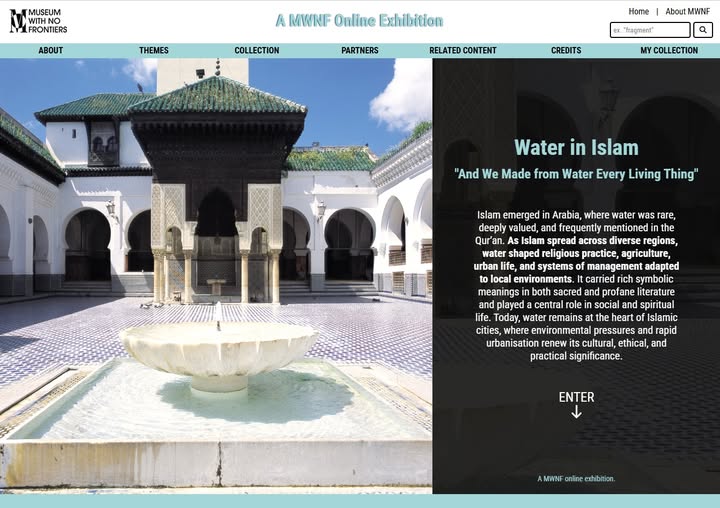 Museeaman's tweet photo. 6 شوال 1447
إطلاق المعرض الافتراضي : "الماء في الإسلام"
https://t.co/iUPEj6Yv8u
25 MARS
LANCEMENT DE L'EXPOSITION VIRTUELLE : "L’EAU EN ISLAM" https://t.co/tTeEsL5Bnz
