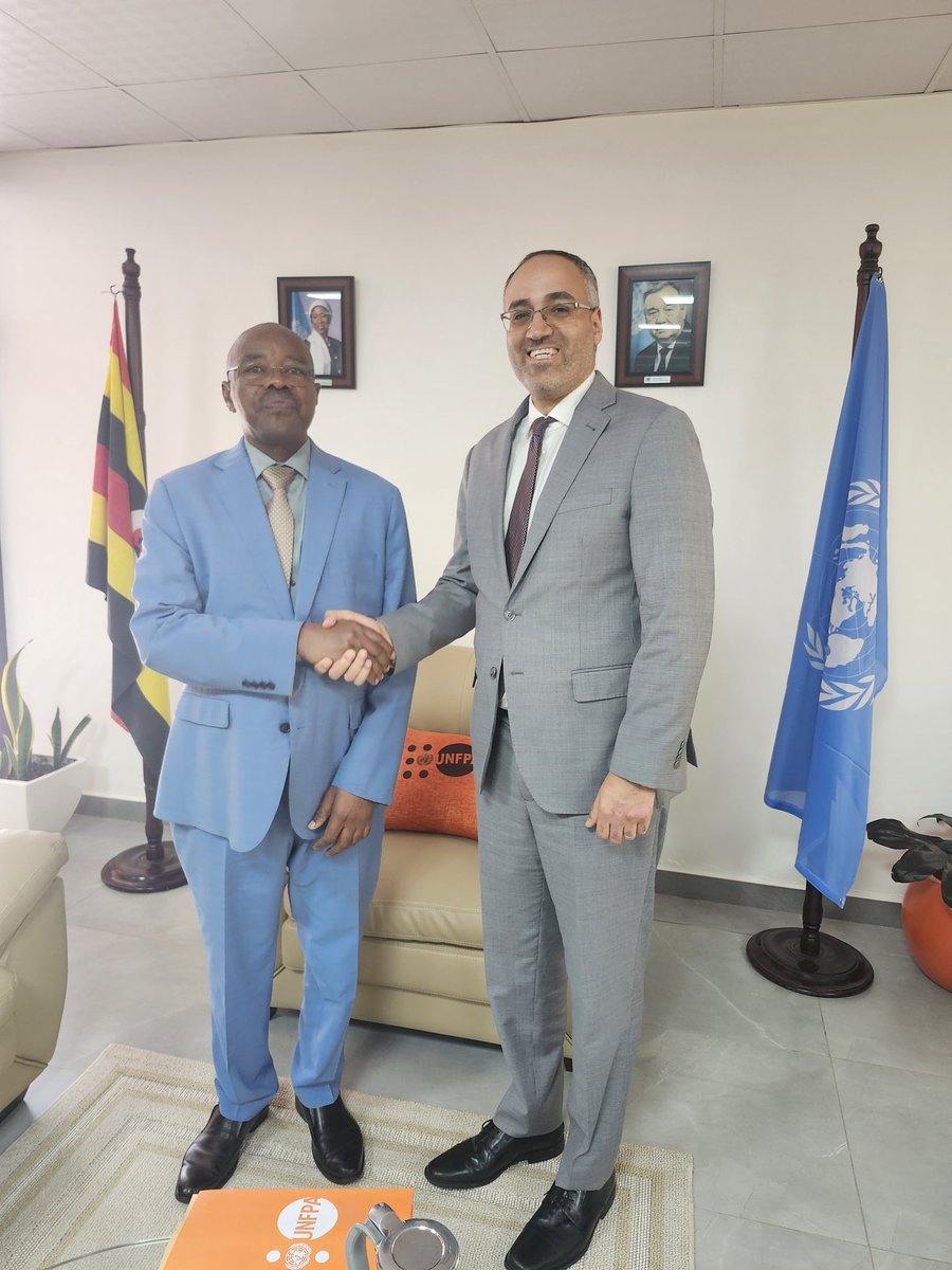 dan_alemu's tweet photo. Honored to host Hon. @AmosLugoloobi @mofpedU at @UNFPAUganda along w representatives from @StateHouseUg @NPA_UG @PSF_Uganda @EntUganda for timely discussion on #DemographicDividend Think Tank & profile to continue contribution to evidence-based policies #HCD #NDP4 @1ZuluLeonard https://t.co/ZUDZHJh9Ab
