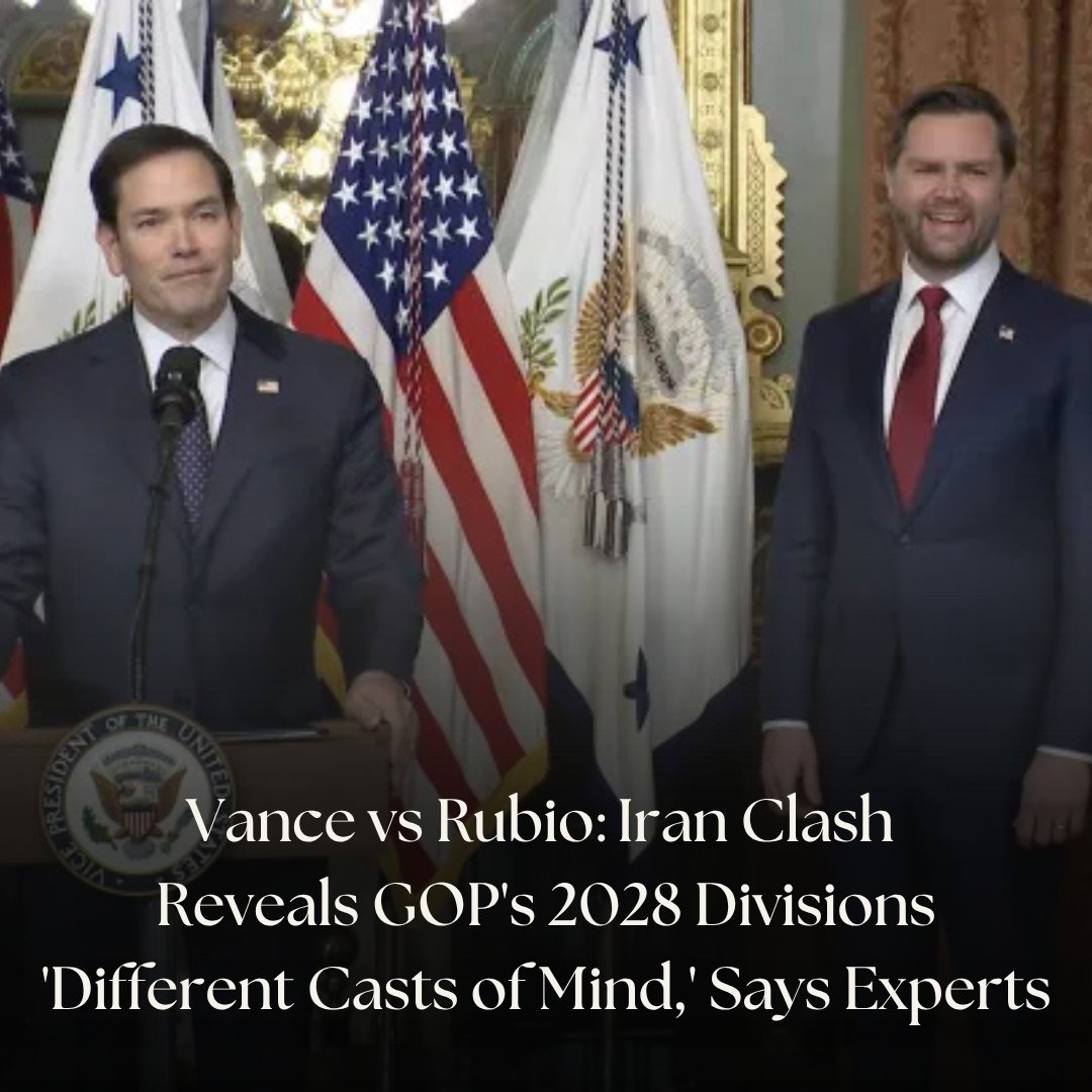 IBTimesUK's tweet image. Rubio backs Iran war strongly while Vance adopts cautious tone

When President Trump turned to Marco Rubio and JD Vance for an update on the Iran war, the contrast was immediate and telling.

#Trump #JDVance #MarcoRubio #USA #Iran

Read More: ibtimes.co.uk/rubio-vance-ir…