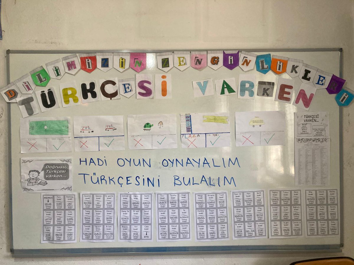 dervishasanio's tweet photo. "Dilimizin Zenginlikleri Projesi" kapsamında 4. sınıf öğrencilerimizin yaptığı "Türkçesi Varken" çalışması📚
@Diyarbakirmem
@SurMilliEgitim 
@ErnezDemir https://t.co/u8aOIqRzle