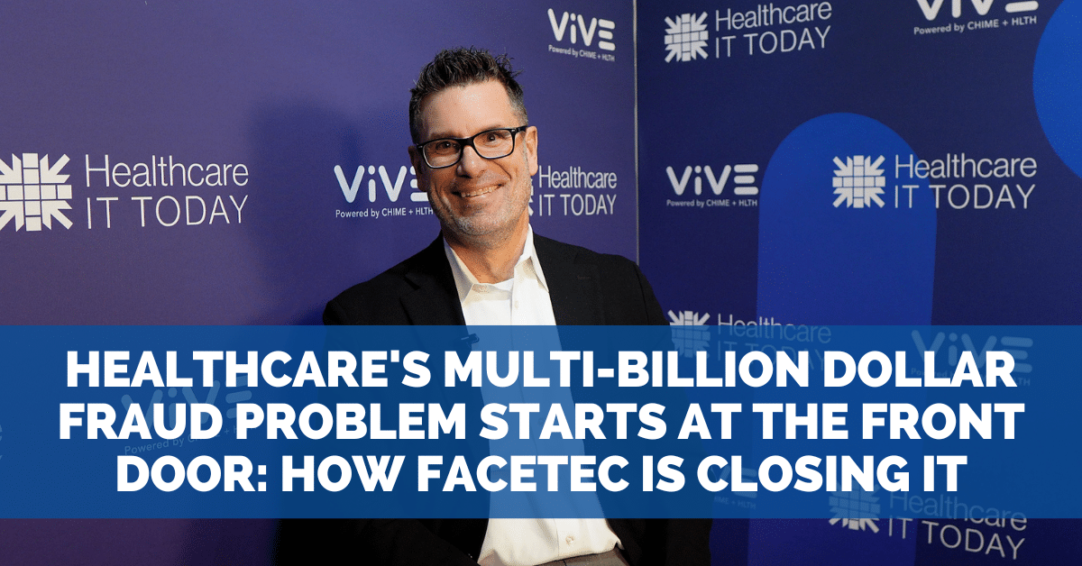 techguy's tweet photo. Healthcare's Multi-Billion Dollar Fraud Problem Starts at the Front Door - And FaceTec is Closing It #HITsm @FaceTecInc @theviveevent #ViVEvent
https://t.co/EjlI2MpVqD https://t.co/gXBFsTJR0E