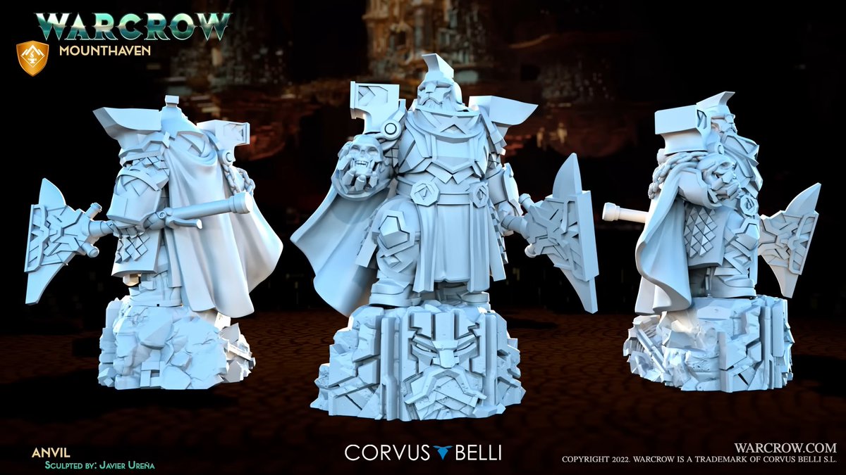 Sir_Motor's tweet image. Warcrow、俺が人間の勢力で始めてからカッコいいドワーフ出すのやめてくれませんか！？
#Warcrow