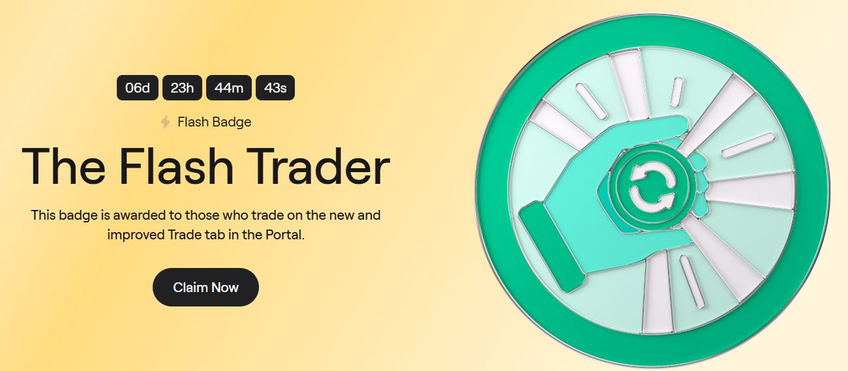 Another Badge coming to <a href="/AbstractChain/">Abstract</a> 💹

Just make a trade in the new trade tab from the portal!