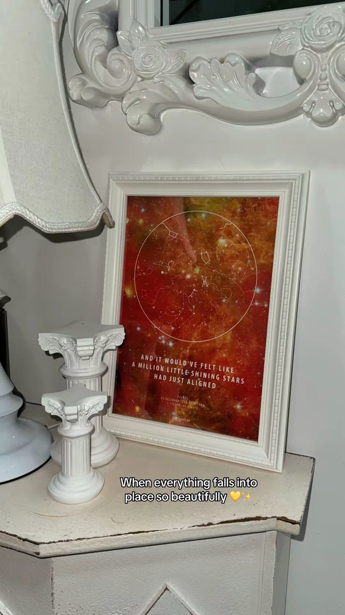 astargeizerpro's tweet image. Day 169 of posting until the sentimental ones find me ♡

The kind of moment you’ll remember forever. Like a million stars whispering, “this is meant to be” 💛✨

#starmap #custommade #sentimental #sentimental #giftideas