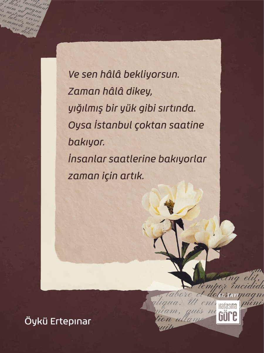 KAFASINA GÖRE Dergi tweet media