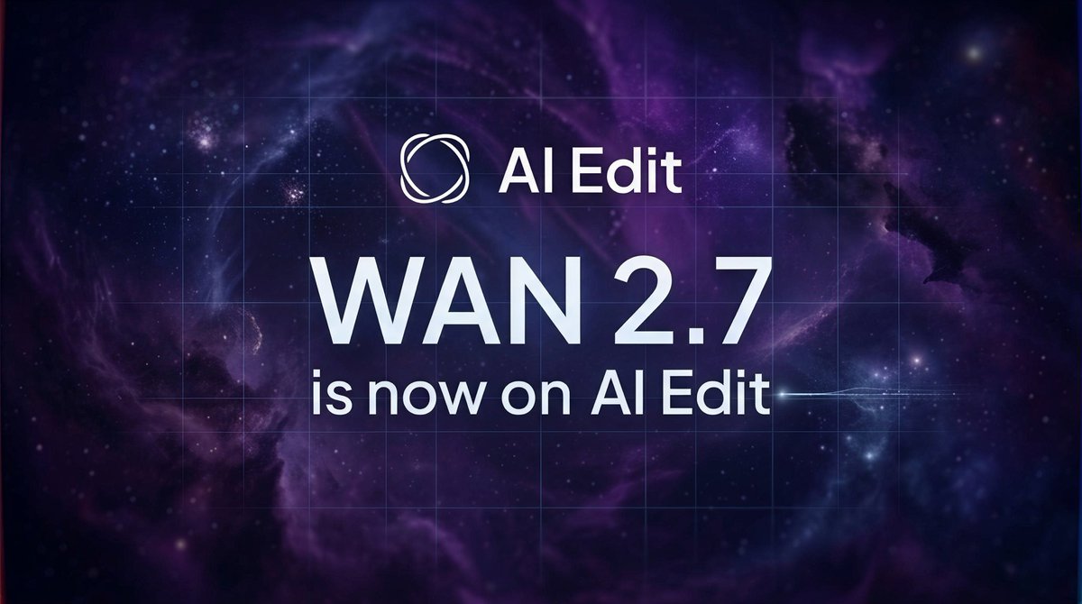 AIEditAI's tweet photo. @Alibaba_Wan Wan 2.7 models are now available on @AIEditAI, and they're worth getting excited about.
The biggest change is Thinking Mode. Before the model generates anything, it reasons through your prompt. It means 👇 https://t.co/VPZLCsWBgl
