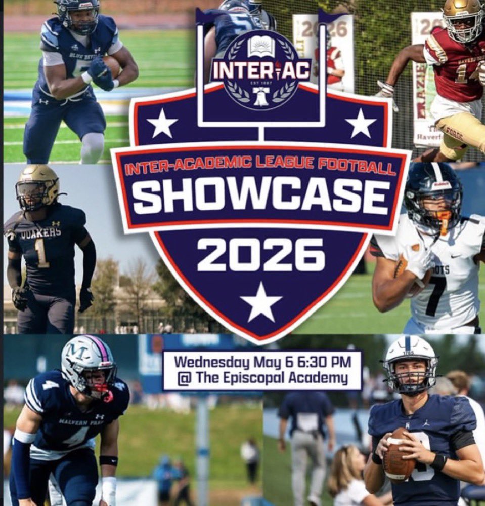 BugattiHarris's tweet photo. 🚨🚨 Coaches, May 6th I’ll be live at the inter-Ac showcase @ The Episcopal Academy

A great opportunity to see me move, compete, and check every box in person.

For any additional information, feel free to message me https://t.co/5JVBZ4G7bK