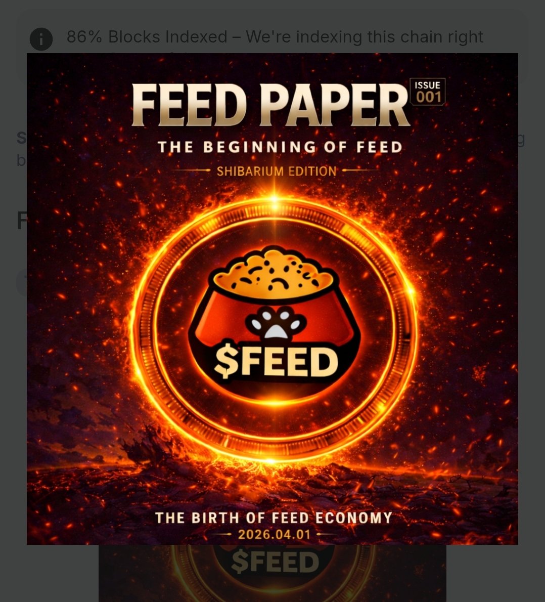 rinshibarmy's tweet image. $FEED 「FEED PAPER」の第一弾NFTをゲットしました🥰
MINTは3BONE払うと出来ます😉
3BONEのうち、1BONEがFEEDのバーンに充てられます🔥
#FeedOnShibarium
#Shibarium