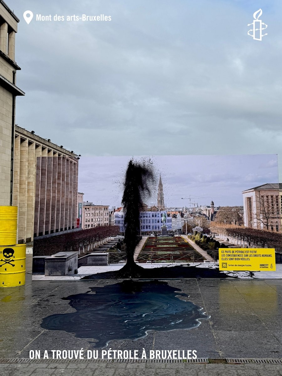 Qu’attendent les autorités belges pour sortir des énergies fossiles ? Notre mise en scène sur le mont des arts a mis en avant l'absurdité de notre dépendance à ces énergies et son cout humain
Notre pétition visant la Belgique 👉amn.st/6019B6W08X
#1Avril #JusticeClimatique