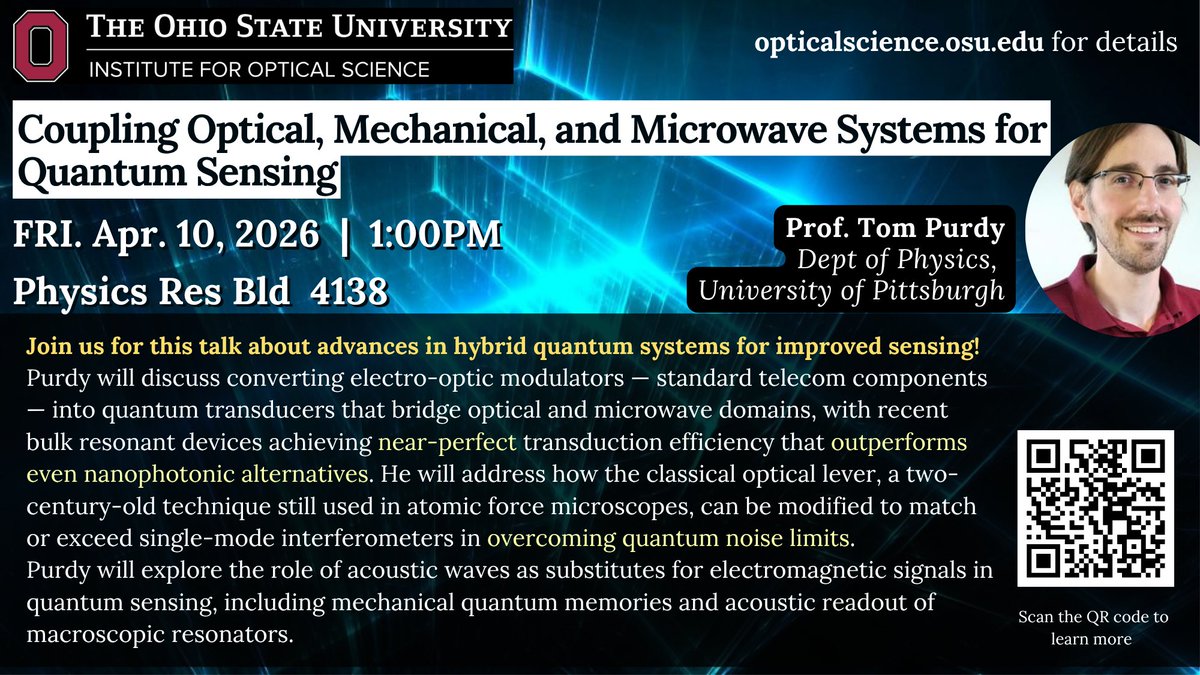 Institute for Optical Science at Ohio State tweet media