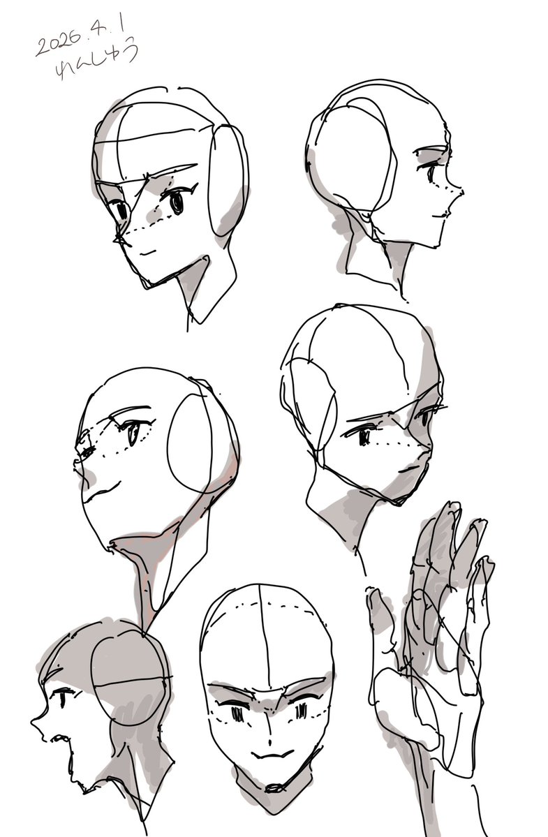 ngigiSkey's tweet image. 時間がとれず、練習復習
システマティック

#イラスト練習 #illustration #facestudy