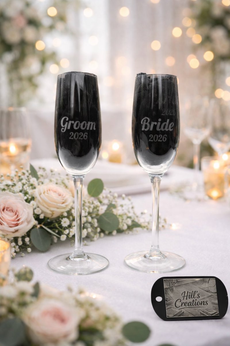hillscreate's tweet image. ✨ Personalised Engraved Wine Glasses ✨
Looking for the perfect gift or a treat for yourself? 🥂

✔️ Custom names, dates &amp;amp; messages
✔️ Perfect for weddings, birthdays &amp;amp; more
✔️ High-quality finish

DM us to order today!

#laserengraved #wineglass #wedding #SpecialOccasion