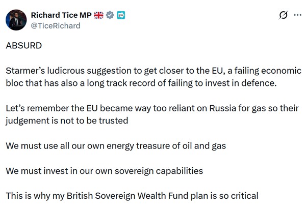 Parody Nigel Farage tweet media