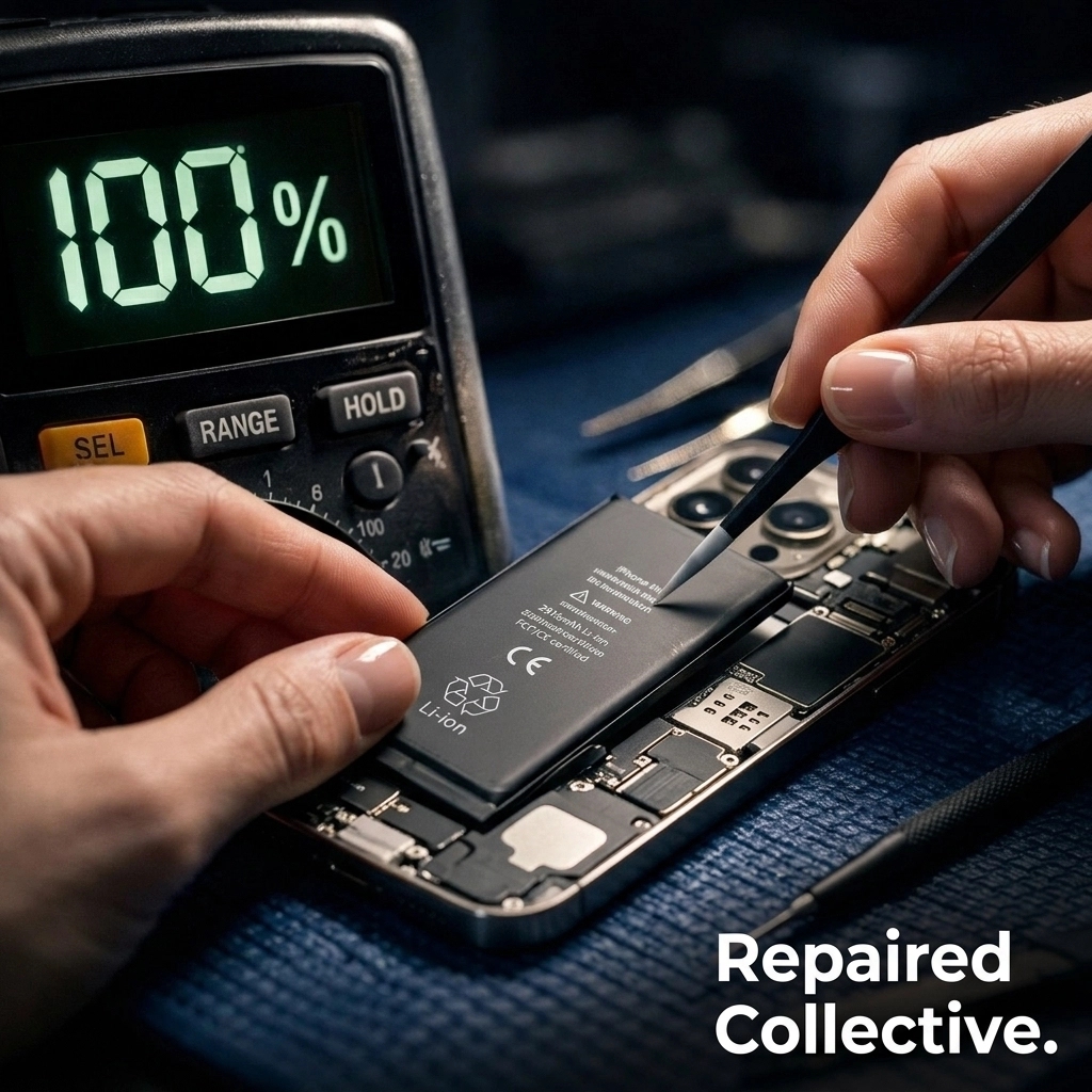 repairedcollect's tweet image. Your phone died at 43% again? 

Skip the queue. $80 Premium battery fix. Done at your door in &amp;lt; 60 mins. NYC coverage. Restoration at its finest. 

Book: repairedcollective.com 

#RepairedCollective #PhoneRepairNYC #NYC #Brooklyn #TechRepair #BatteryLife