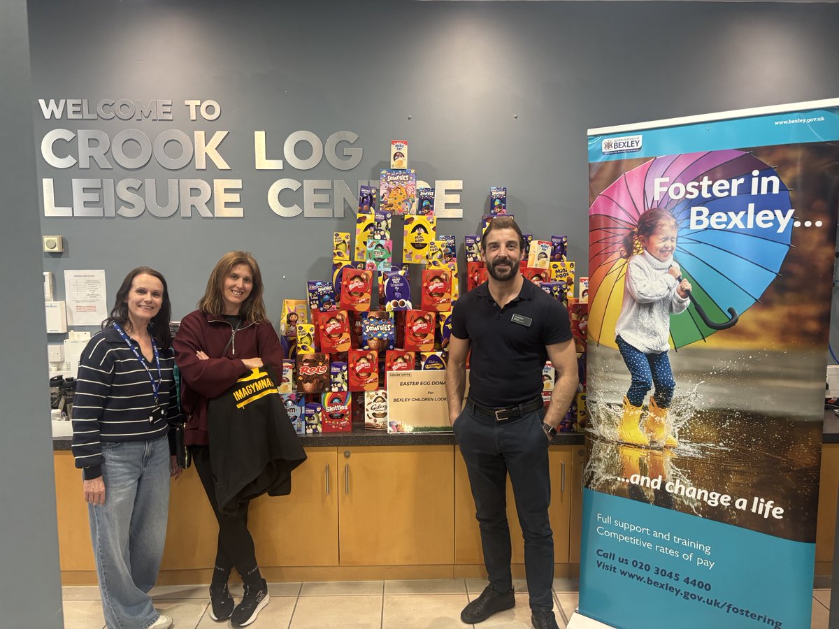 A huge thank you to Crook Log Leisure Centre and our amazing local community for supporting Bexley Fostering with this year’s Easter Egg Collection! 🐣💛

 Your generosity has helped bring smiles to children in our care this Easter. 

#FosterWithBexley #BexleyFostering #Bexley