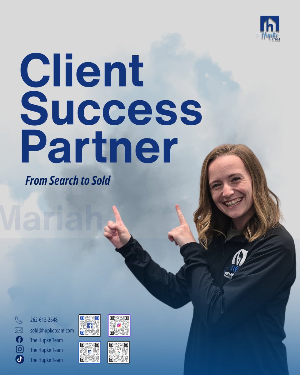 HupkeTeam's tweet image. From search to sold, having the right support makes all the difference. 🤝🏡

Mariah is dedicated to making your home buying or selling experience smooth, stress-free, and successful. Your goals are always the priority!

#HupkeTeam #REMAX #REMAXForward #REMAXHustle #ClientSuccess