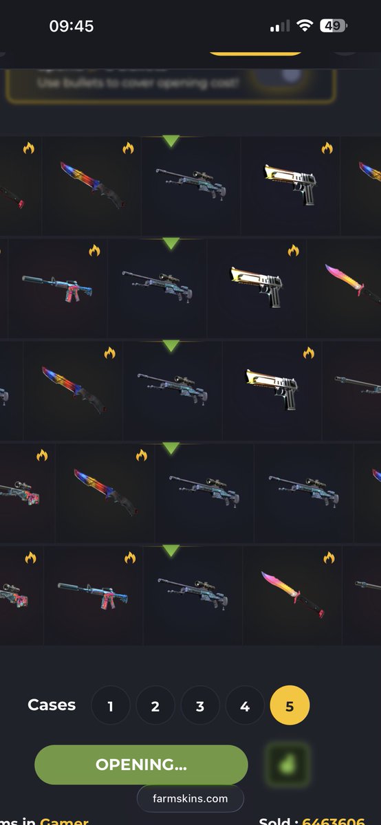imBwlie's tweet photo. @farmskins Why do you hate me so much 🫠 making me think this is rigged 🤔 https://t.co/PHW20IGjGJ