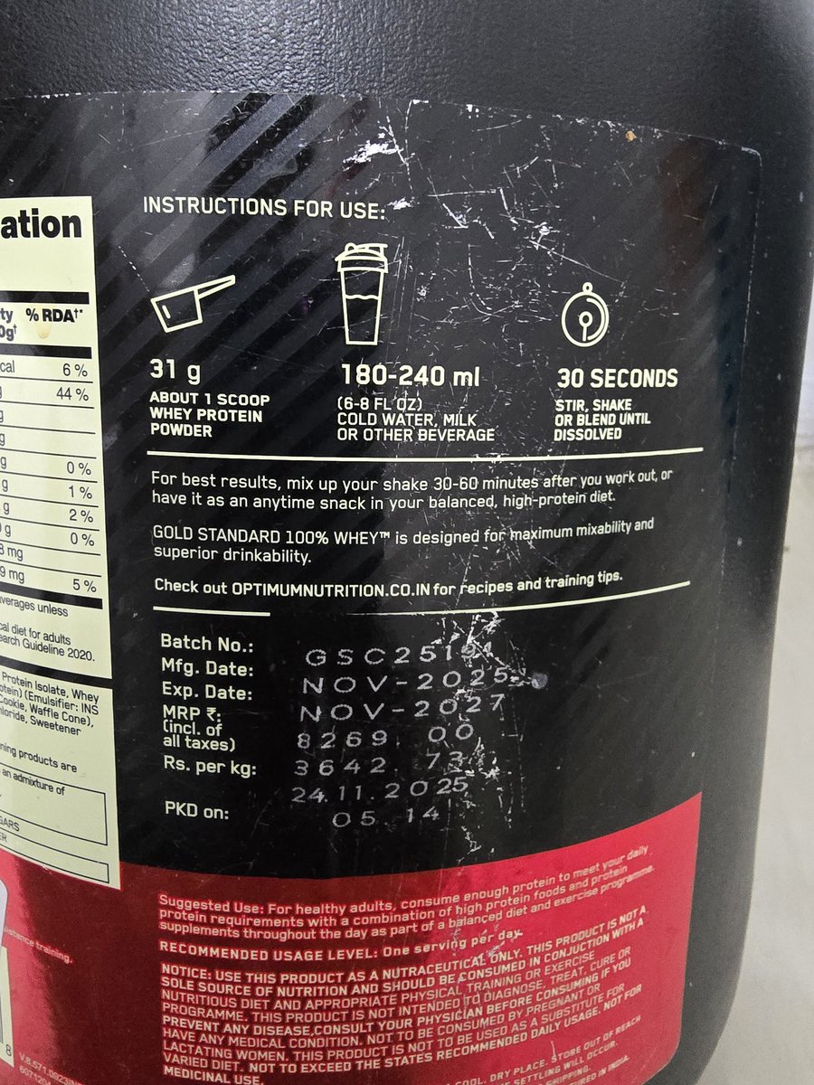 officialpankajj's tweet photo. 2/2
✔ Verified with genuine product &amp; regular users — FAKE
✔ After consuming, I felt abnormal drowsiness like intoxication
This is a serious health risk.
@amazonIN @OptimumNutri take strict action against seller RK WORLD INFOCOM PVT LTD immediately. https://t.co/7dbQD8q3y2