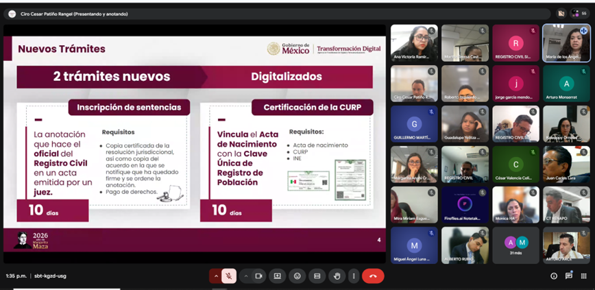 R2D2ARCE's tweet photo. En coordinación con la @AgenciaGobMX, sostuvimos una reunión con las y los directores de los Registros Civiles de la región #Norte para presentar los nuevos trámites disponibles en https://t.co/UwdZ8xcSWw, orientados a fortalecer y agilizar la gestión del estado civil.
#CONAFREC https://t.co/dVY876CO21
