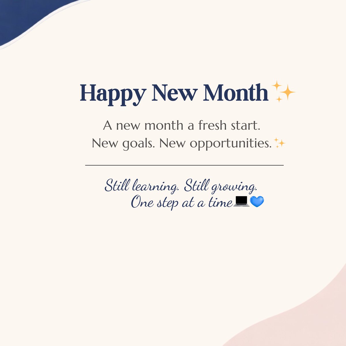 IdaborStephanie's tweet photo. Happy New Month my lovers✨

New month. New goals.
Still learning. Still growing 💻💙

Let’s make it count.

What’s your goal this month? https://t.co/bshTcGAqv5