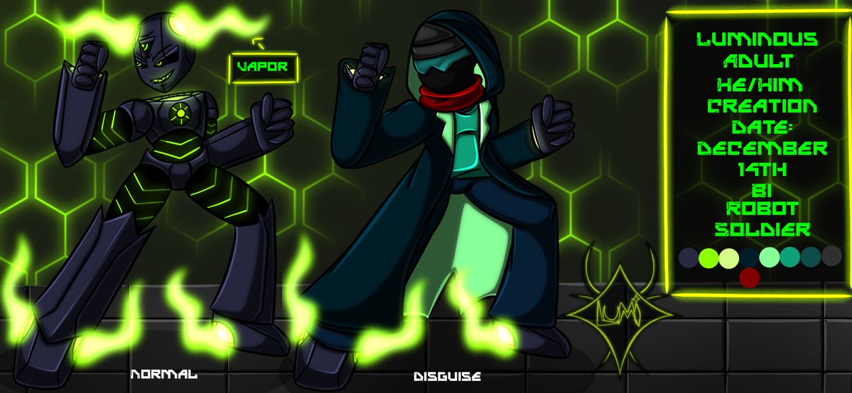 Luminoxicity's tweet image. Luminous Reference Sheet

#lumiart #luminous #robotoc #robotart #luminosity