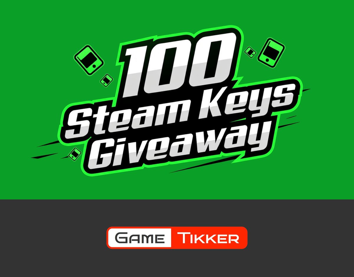 GameTikker's tweet photo. ⚡👾⚡ GIVEAWAY ALERT ⚡👾⚡

WE'RE GIVING AWAY 100x STEAM KEYS!

🔁 REPOST &amp; CLAIM YOUR KEY (1x key per winner):

https://t.co/pNMrdOyVnj

✅ POST YOUR WIN IN THE COMMENTS! 

#Giveaway #GiveawayAlerts #Steam #SteamKey #SteamGiftCard #SteamWallet #FreeGame #Gaming #Free #TrustNo1 https://t.co/6RvJQzB0p4