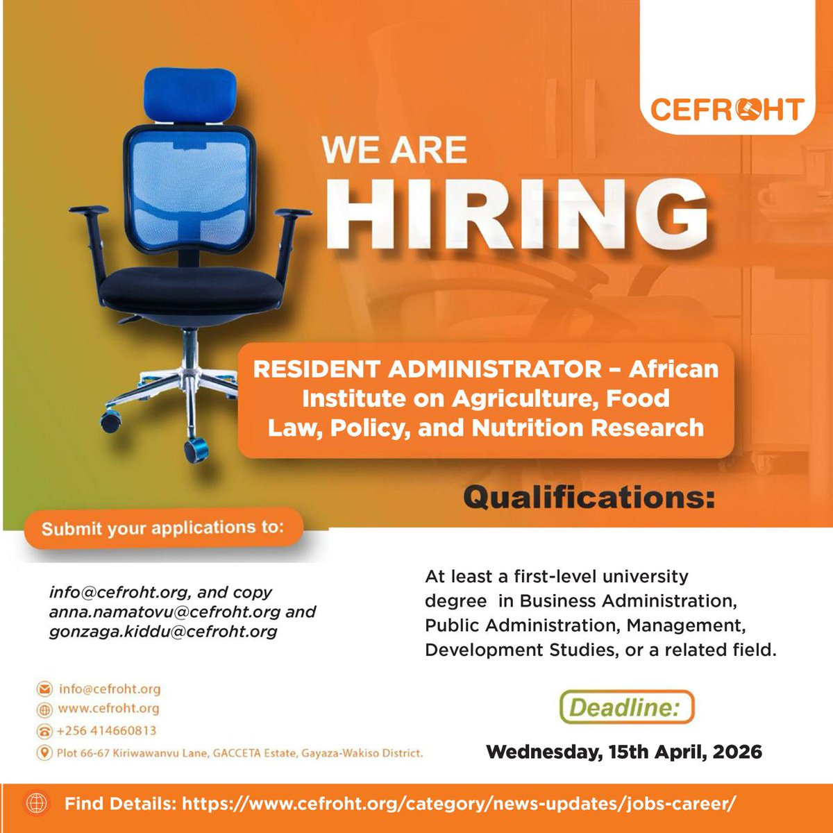 Center for Food and Adequate Living Rights Ug tweet media