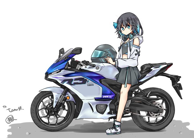 Skeb依頼ありがとうございます!!

YZF-R3(マットパールホワイト)に乗ってる宮舞モカちゃん(synthesizer ...」 https://t.co/zlbTL5ecYi #Skeb #Commission @skeb_jpより 