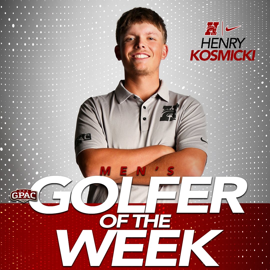 Congratulations to Henry Kosmicki (<a href="/HCBroncosGolf/">Hastings College Golf</a>) on being named the @gpacsports Men’s Golfer of the Week! 
#GDTBAB