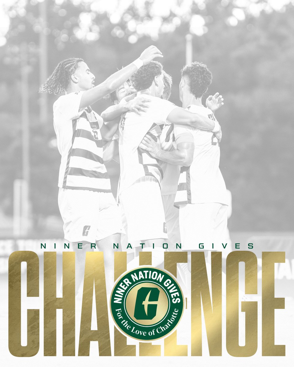 CharlotteMSoc's tweet photo. Alum George Swygert was so inspired by the support to the men's soccer program thus far that he is adding an additional challenge. 18 gifts to the men's soccer program in the next hour will unlock an additional $5,000! 

🔗» https://t.co/5UqKRRNPMD https://t.co/6lqAl6I3Je