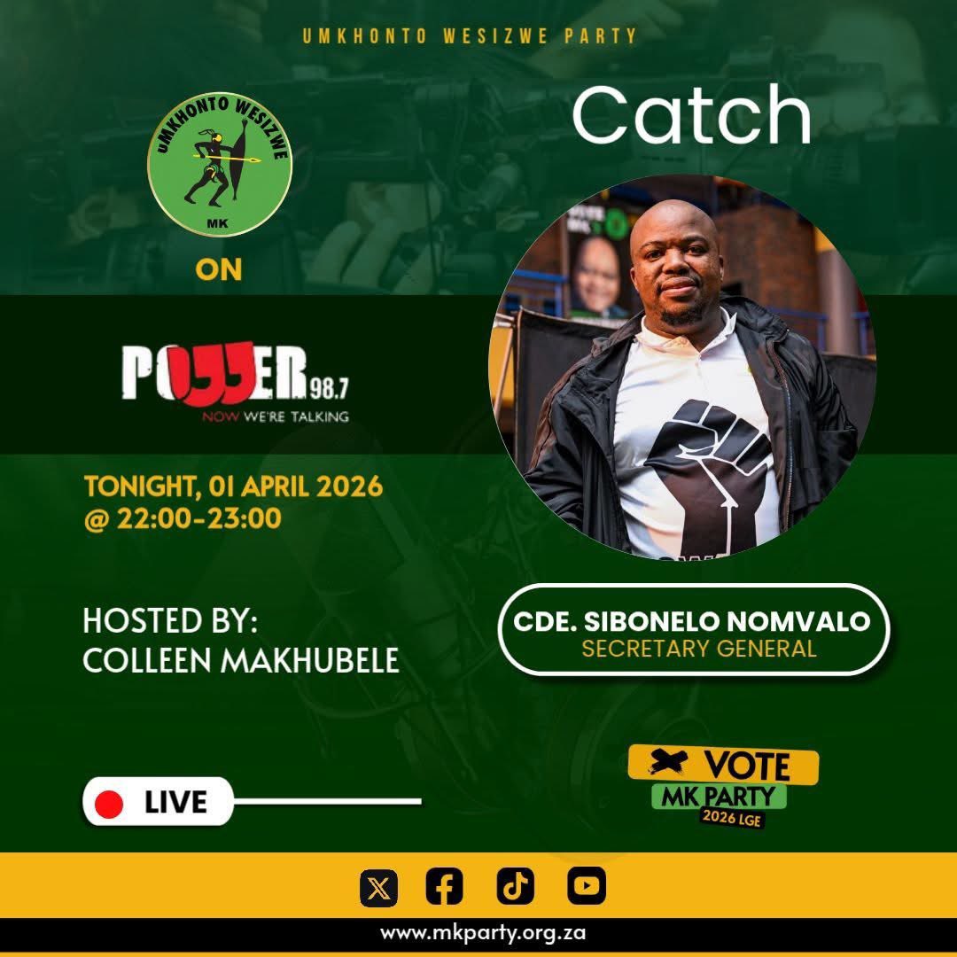 MKP Secretary General will be live at Power FM interviewed by Radio’s Power House 🙌🏿🖤💚<a href="/ColleenMakhub/">Colleen Makhubele: Host of #POWERPerspective</a>