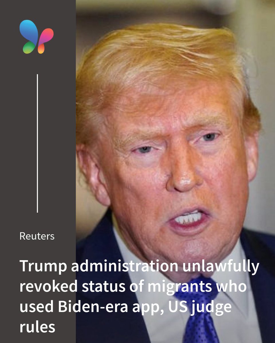 MSN's tweet image. A federal judge ruled that the termination of parole status for migrants who entered using a government appointment app was unlawful.
msft.it/6014QL6gy

#USCourts #ImmigrationNews
