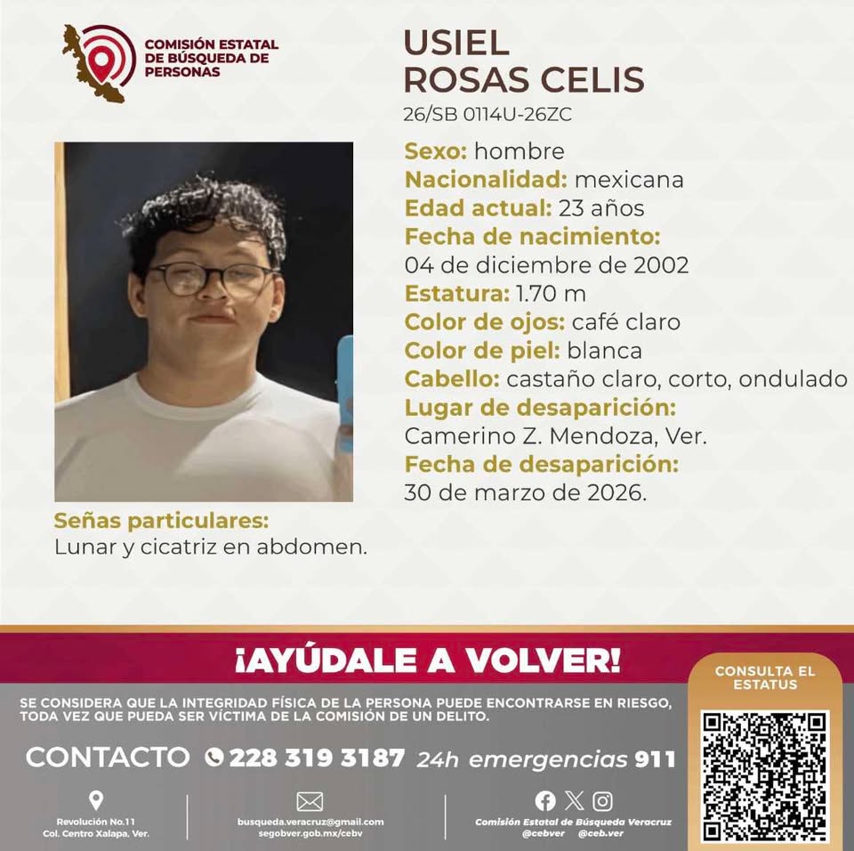 #SeBusca 🔎 || Se solicita de su colaboración para compartir la siguiente ficha de búsqueda. Se teme por la integridad del C. Usiel Rosas Celis. 

🔃Apoyas también compartiendo esta publicación🔃
#ChécaloEnAlCalor