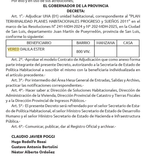 CS_Millennials's tweet photo. 👉 Otra funcionaria del gobierno de Poggi recibió una vivienda social y crece la polémica. Ya son varios los casos dentro del gabinete, mientras miles esperan acceder por sorteo. #SanLuis #Poggi #Viviendas #Politica #Argentina https://t.co/tCrgZc1w79