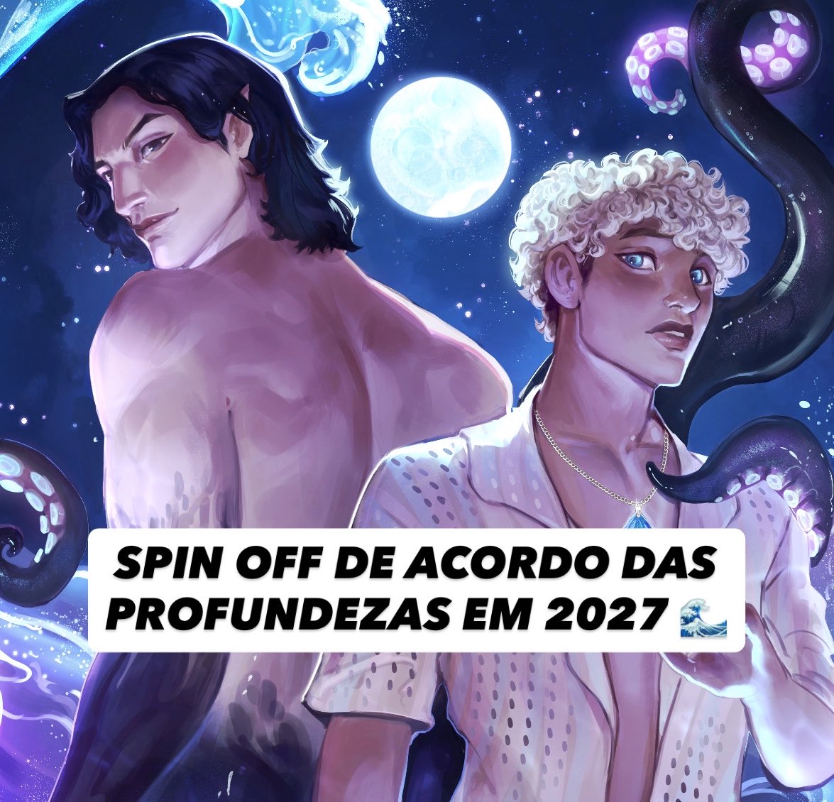 ACORDO DAS PROFUNDEZAS GANHARÁ UMA CONTINUAÇÃO 🌊

MARÉ-ALTA será um *spin off* sáfico focado em Cora, a irmã do protagonista de AdP 🧜‍♀️✨

como vocês reagiriam se essa notícia fosse real? 🥲