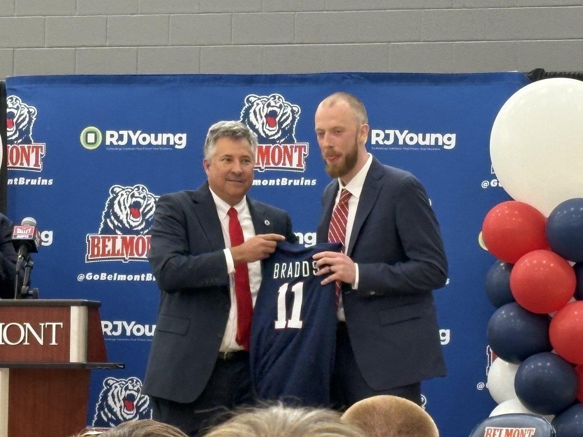 ChrisHarrisWSMV's tweet photo. Evan Bradds takes over as @BelmontMBB head coach.
The program’s all-time leading scorer at the D-1 level returns to Nashville. https://t.co/Sc7BR0KZ1a