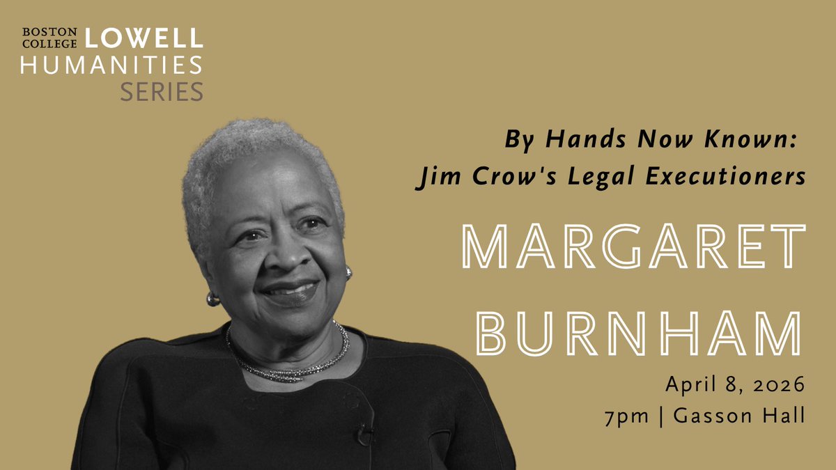 BC Lowell Humanities Series tweet media