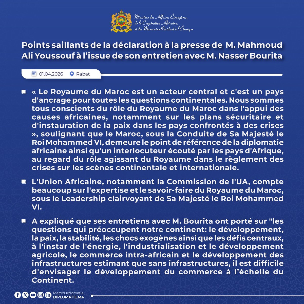 Maroc Diplomatie 🇲🇦 tweet media