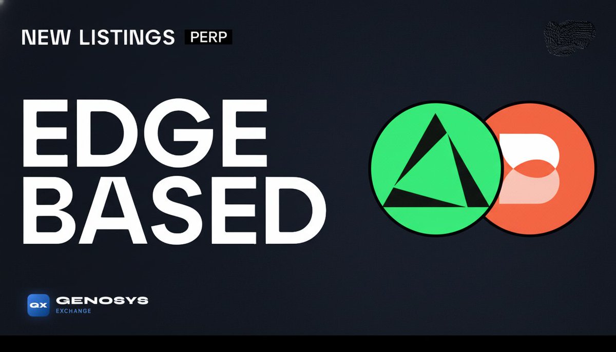 GenosysExchange's tweet photo. JUST IN: $EDGE &amp; $BASED are now LIVE for perps trading! 📈

🔗 https://t.co/x7Krq9gGmL

⚡️ Fees: 0.010% Maker / 0.035% Taker
⚖️ Leverage: Up to 10x
🌐 Reach: 18 Chains

Maximize your edge on #GenosysExchange.

#Perpetuals #Crypto #DeFi #PerpDEX https://t.co/MyWWmSBihK