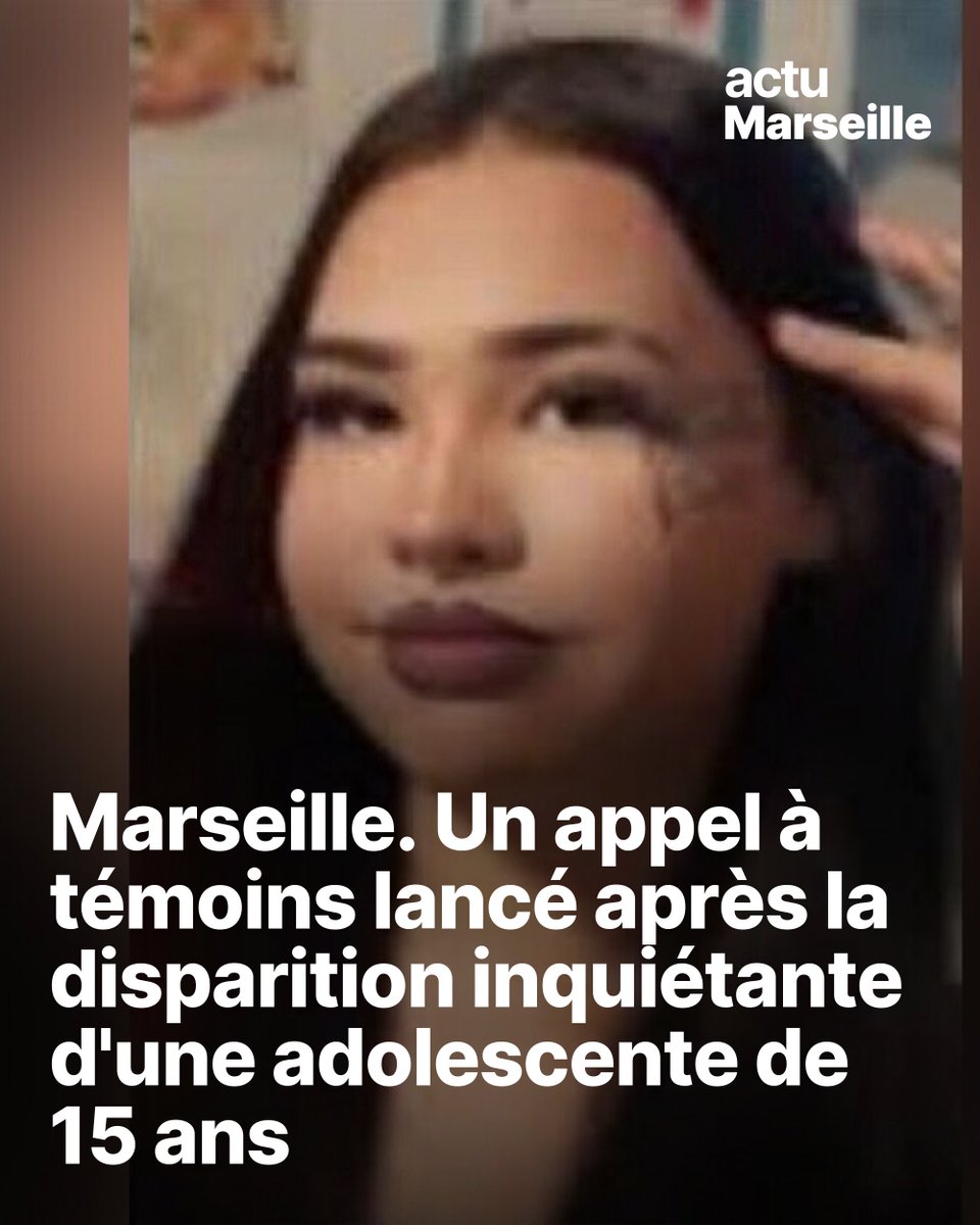 🔴 L'adolescente n'a plus donné signe de vie depuis le 22 mars. Elle a été vue pour la dernière fois à #Marseille ➡️ l.actu.fr/NEWQ
#disparition #gendarmerie
