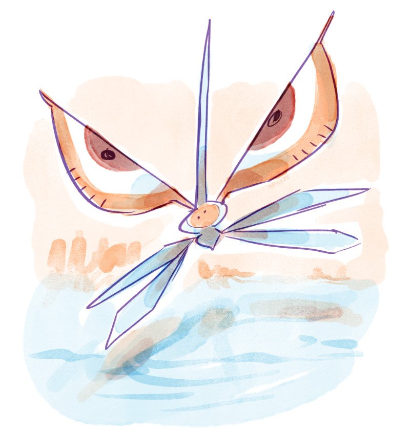 Masquerain doodle :-P

#Pokemon