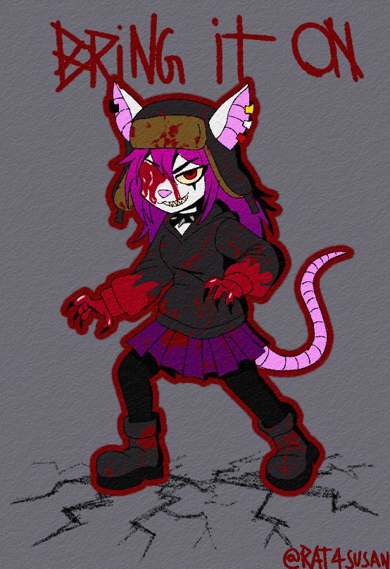 "Let's paint this town red"

I tried a different style this time! I really enjoyed the process and I hope to come up with similar ideas soon.
