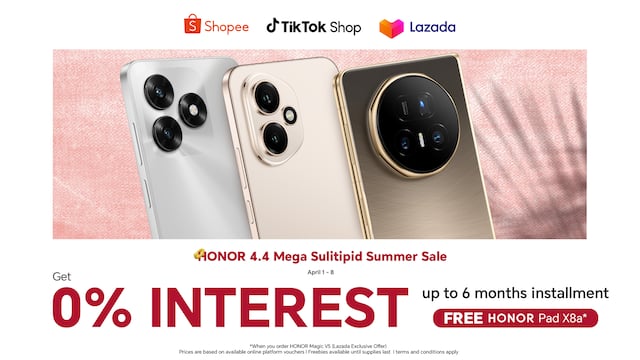 wheresrr's tweet image. HONOR Kicks Off 4.4 Mega Sulitipid Summer Sale with 0% Interest Deals and FREE Tablet Giveaway  -  wheresrr.com/2026/04/01/bus… 

#WheresRR #honor #44sale #sale #latest #news #newest #update