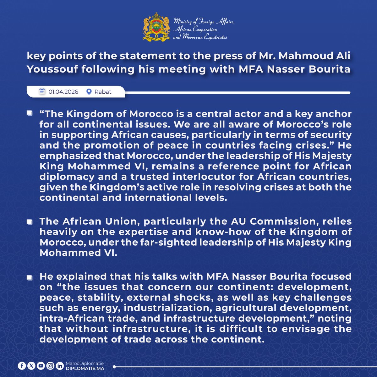 Moroccan Diplomacy 🇲🇦 tweet media